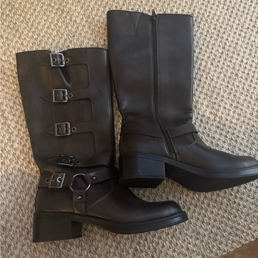 Motorcycle Boots Brown